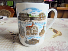 Dresdner Striezelmarkt Kaffeebecher Tasse 1999 Gruß aus Dresden