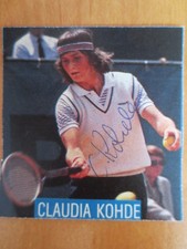 Autogrammbild Claudia Kohde Tennis  80er-Jahre