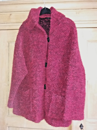 Sulu strickjacke rot schwarz - rot,