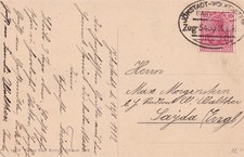 Bahnpost JÖHSTADT - WOLKENSTEIN, Schmalspurbahn, Ak.mit Bismarkplatz nach Sayda