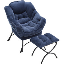 Loungesessel mit Hocker