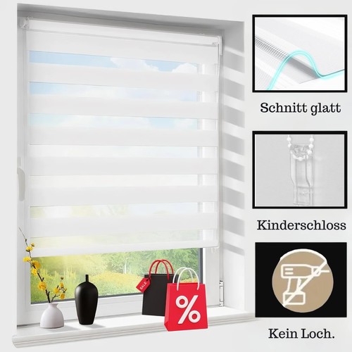 Doppelrollo klemmfix ohne - doppelrollo,
