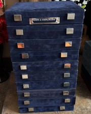 10 x Westminster blue velvet