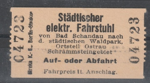Alte fahrkarte bad schandau - alte,