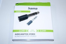 (18060)   Klinken Adapter 3,5   6,3 Stereo in OVP von Hama 00205194, gebraucht
