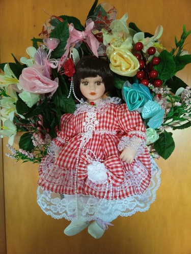 Festlicher blumenkranz mit - festlicher,