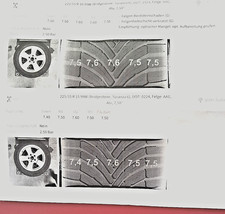 4 Winterreifen 225/55 R 16 99W BRIGDESTONE, Turanza 6) Felge Alu 7,50"