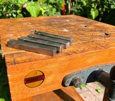 4x Bankhaken Herkules 140 x 15,8 x 20,2 (22,9)mm - Bankeisen für Hobelbank