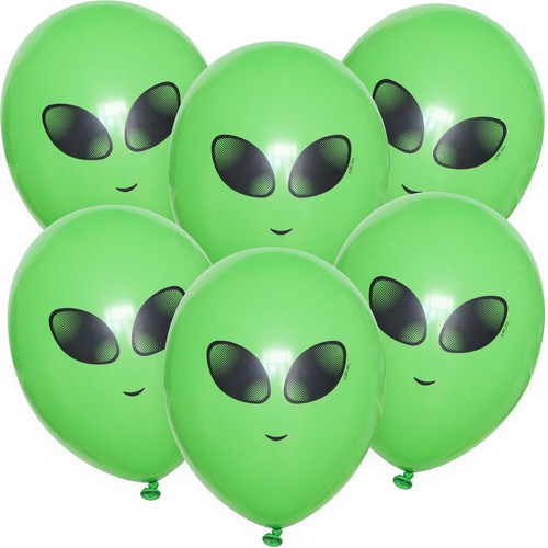 Alien luftballons grün 27 - 6x,