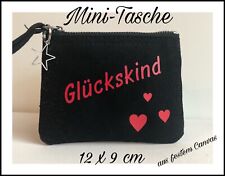 Minitasche★Glückskind★Einschulung★Etui★Milchgeld★Täschchen★handmade★zauberfaden1