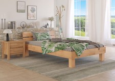 Massivholzbett 120x200