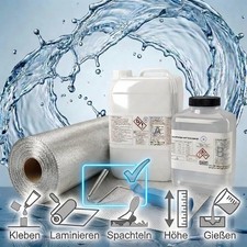 Epoxidharz 2kg glasmatte 225 - epoxidharz,