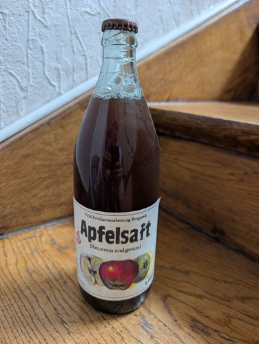 Original ddr apfelsaft flasche - ddr,