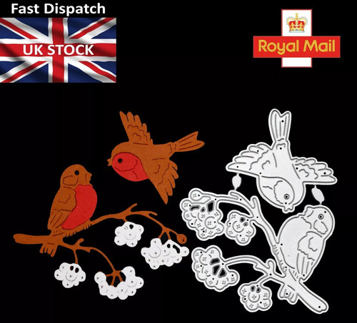 Vögel auf ast metall - auf,