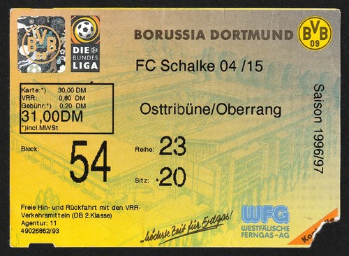Ticket 1996 borussia - |,