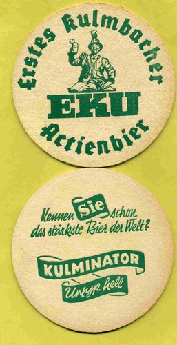 Bierdeckel kulmbacher - bierdeckel,