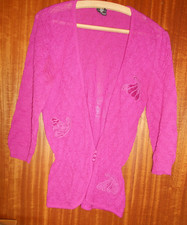 leichte Sommerjacke mit Applikationen, 40, Polyester/Polyamid,Violett Miss Astor