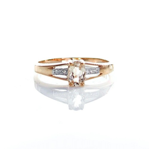 Morganit ring diamant - kt,