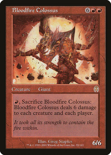 Magic mtg bloodfire colossus - magic/mtg,