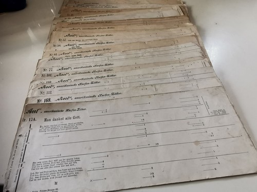Antike liedblätter quasi - 24,