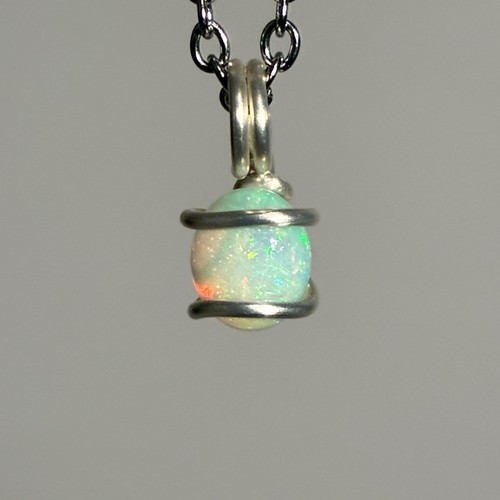 Halskette mit welo opal - halskette,