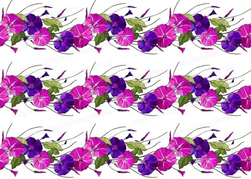 Blumen lila essbar - essbar, tortenband