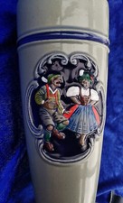 Handarbeit, Staffel Stoneware, Relief Weizenbierkrug, Weissbierkrug, 70er Jahre