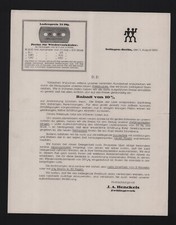 SOLINGEN-BERLIN, Brief 1930, J. A. Henckels Zwillingswerk