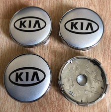 4x 60mm Für KIA Silber Logo Auto Nabenkappen Emblem Allufelge Felgendeckel Satz