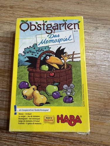 Obstgarten das memospiel haba - obstgarten,