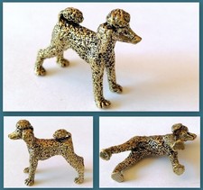 Messing figur pudel - messing,