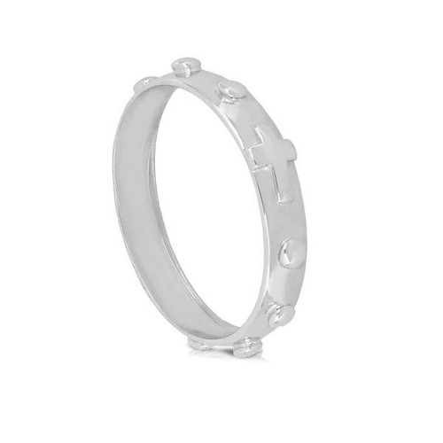Ring rosenkranz aus weißgold - rosenkranz,