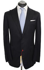 Raffaele Caruso Anzug Gr. 50 NEU steigendes Revers Schwarz Blau NP: 3100€