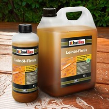 1L - 25L Leinöl Firnis Leinölfirnis Holzschutz Holzpflege Harzfrei Lackfirnis