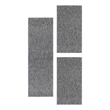 Schlingen Teppich Bettumrandung 3-teilig Läufer-Set Polypropylen Einfarbig