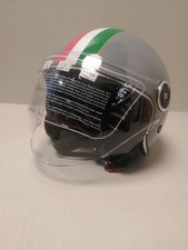 Motorradhelm VINZ Neiva Jethelm mit Doppelvisier | Roller Helm gr L
