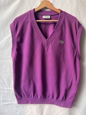 CHEMISE LACOSTE Pullunder Pullover Gr. 5 Ca. L  Violett Lila. France Vintage