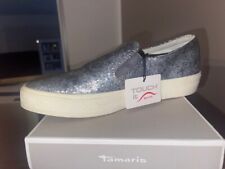 Tamaris Neu Sneaker Schuhe Gr:40 Wortmann 1-24702-37 Slip On glänzend Sommer