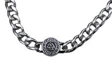 Wikinger Kette Armband Edelstahl Valknut Panzerkette Runen Thors Odin Götter