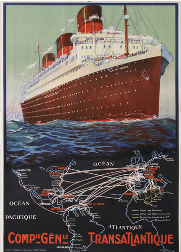 Plakat poster transatlantische - plakat,
