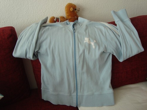 Babyblau dünner sport zip - babyblau,