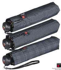 Knirps Regenschirm Taschenschirm Herren Automatik MinimaticSL anthrazit Muster