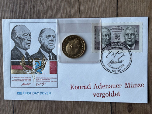 Konrad adenauer numisbrief v - numisbrief,