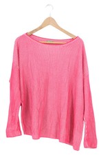 UNITED COLORS OF BENETTON Pullover Damen Rosa Gestreift Gr. 32/XXS Baumwolle