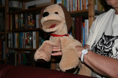 Handpuppe hund 40 cm - ca.,