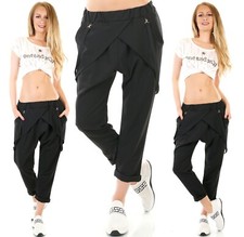 Damen Hose Harem Stoffhose