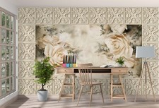 3D Rose Blume Muster Q3893 Tapete Wandgemälde Fototapete Selbstklebend Kay