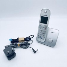 Panasonic KX-TGD310JTS Einzelnes digitales Schnurlostelefon, weißes monochromes 