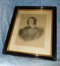 Jugendstil Portrait Kreide