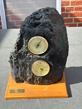 Standuhr Tischuhr aus Kohle Kohleuhr Handarbeit Unikat Bergmann Uhr Bergbau